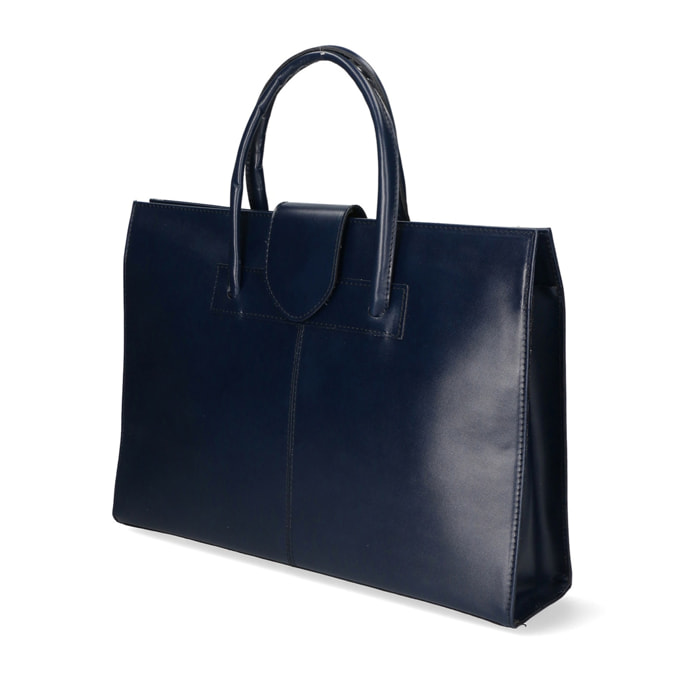 Borsa a mano da donna - Modello Evelina - 100% pelle - 40.0 x 29.0 x 9.0 cm