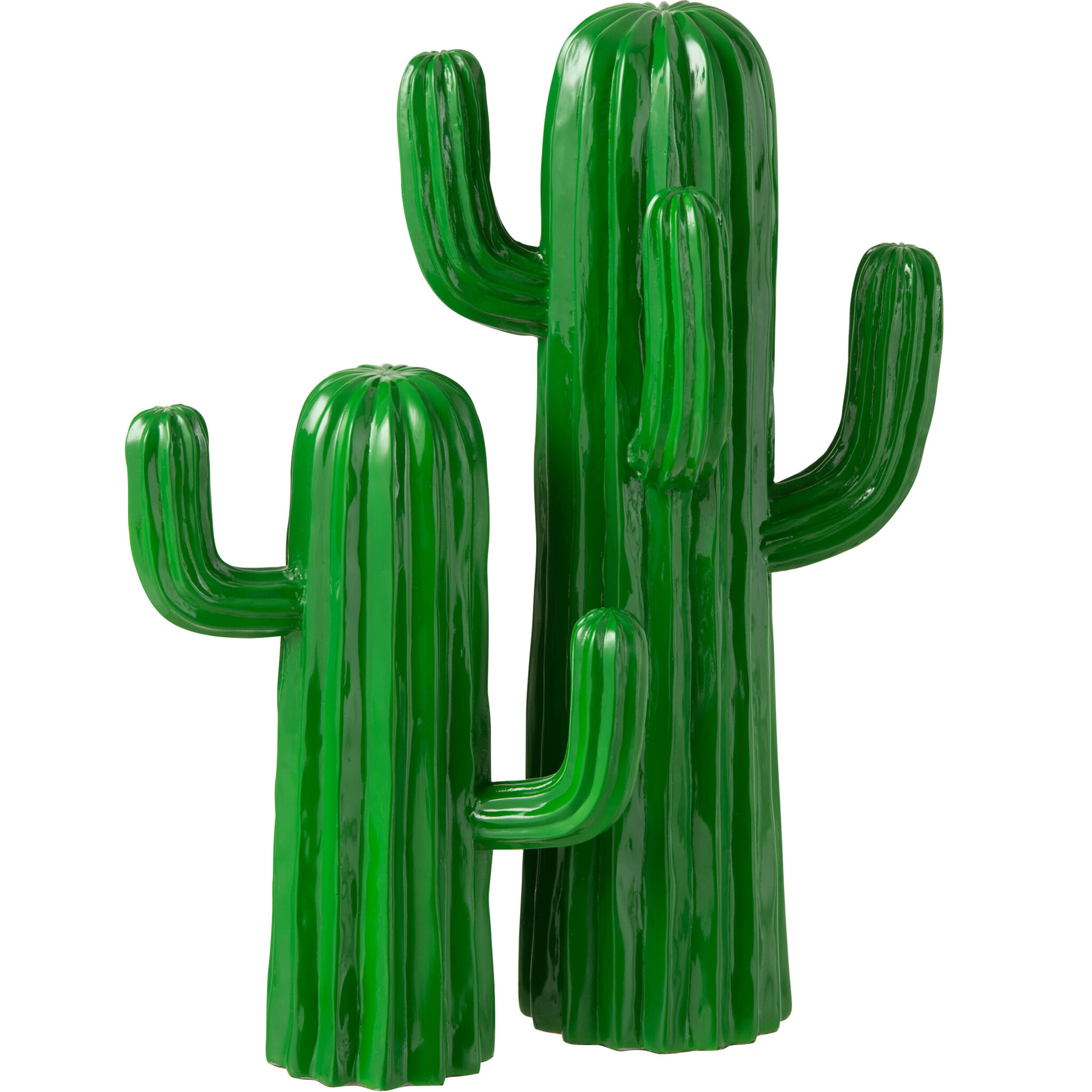 J-Line Cactus Polyresine Vert Large