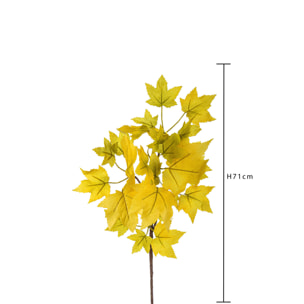 Platano Aut.71 Cm - Pezzi 6 - 16X71X18cm - Colore: Giallo - Bianchi Dino - Rami, Ghirlande Corone Autunnali