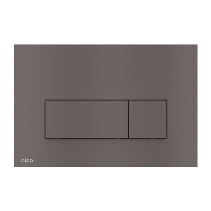 Plaque de commande double touche gun metal  (M57-GM-M)
