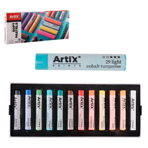 PINTURA PASTEL REDONDO 12 COLORES