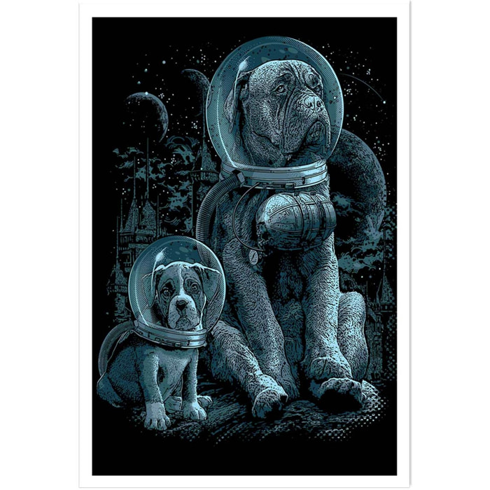 Affiche enfant la maison nous manquait  Affiche seule