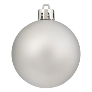 Kit de sapin "Colorama de Noël" 18 pièces argent/blanc