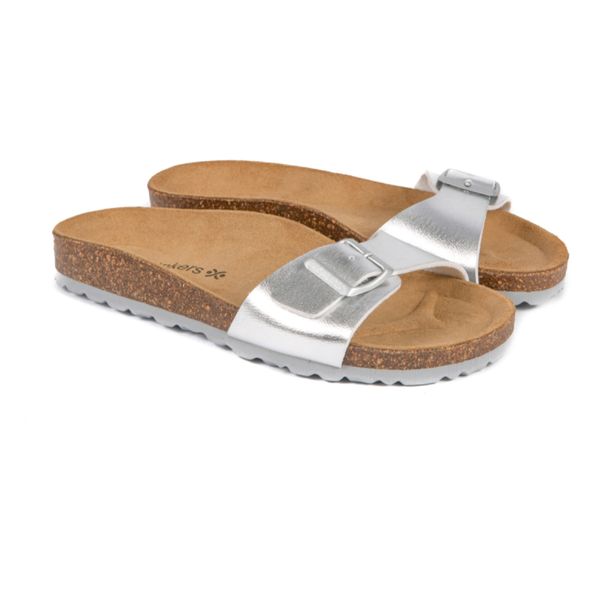 SANDALIA BABUNKERS PLATEADO