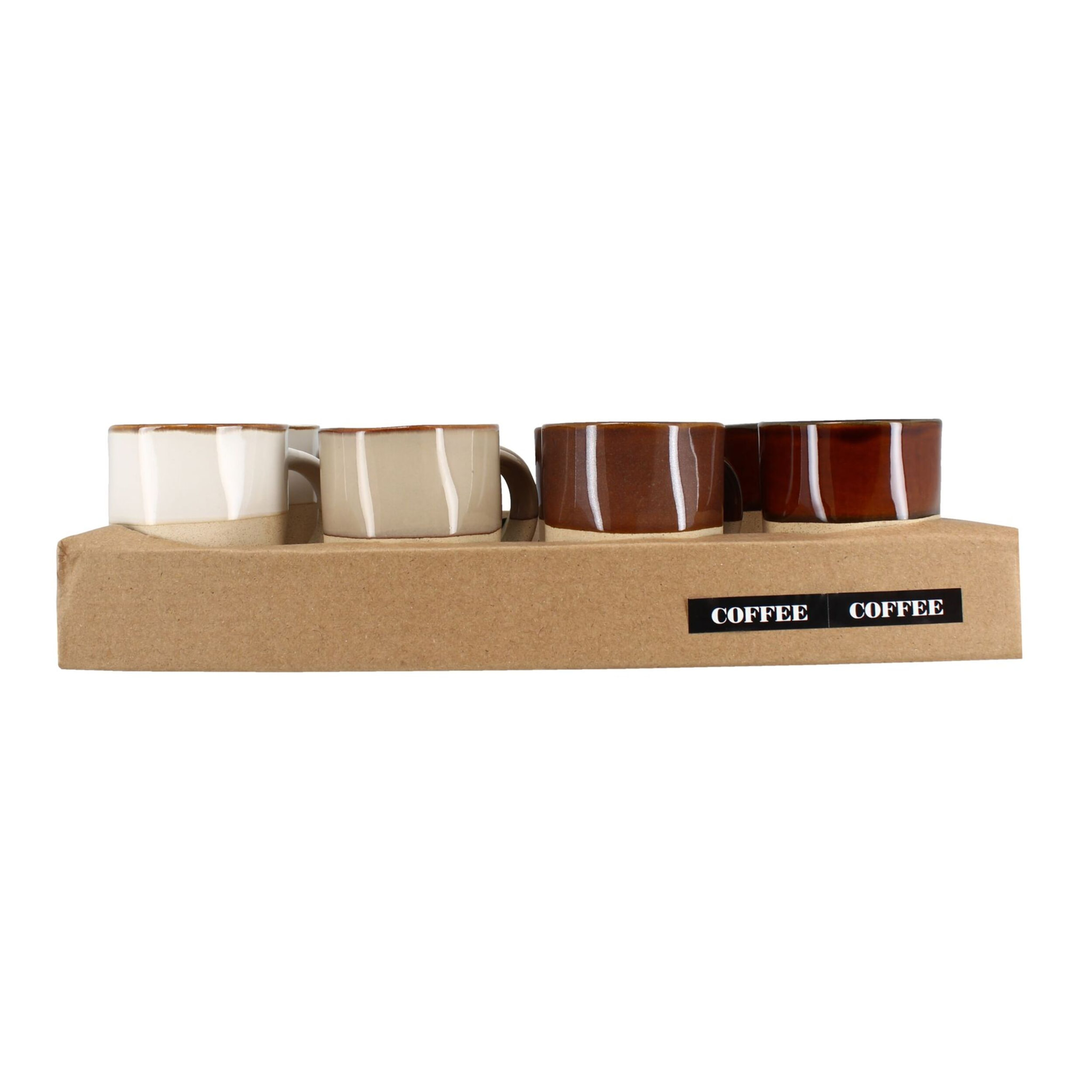 Lot de 8 tasses assorties macchiato 10cl MACCHIATO
