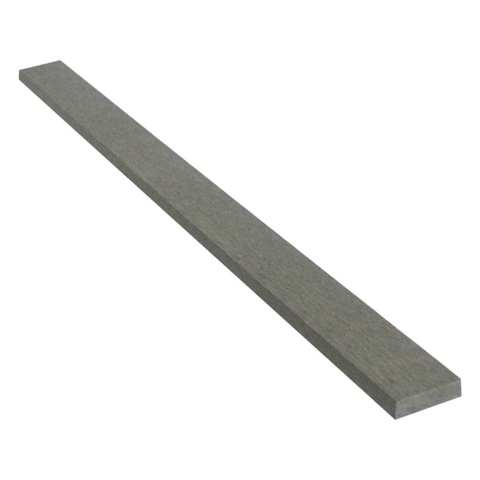 Lot de 2 profilés de finition en composite - Long : 2,4m - Gris