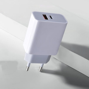 Caricatore USB + USB-C 20W PD+Q3.0