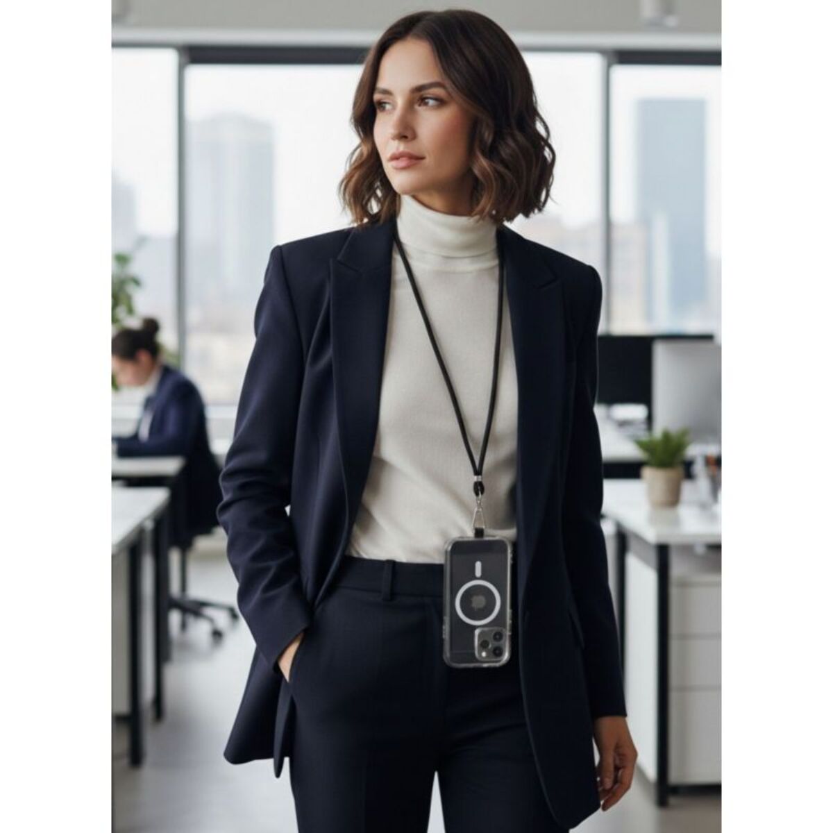 Cordon téléphone ESSENTIELB Amovible Noir
