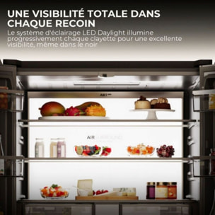 Réfrigérateur multi portes HAIER HFW99F19ESSB