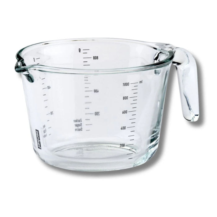Verre mesureur en verre 1 L Zenker