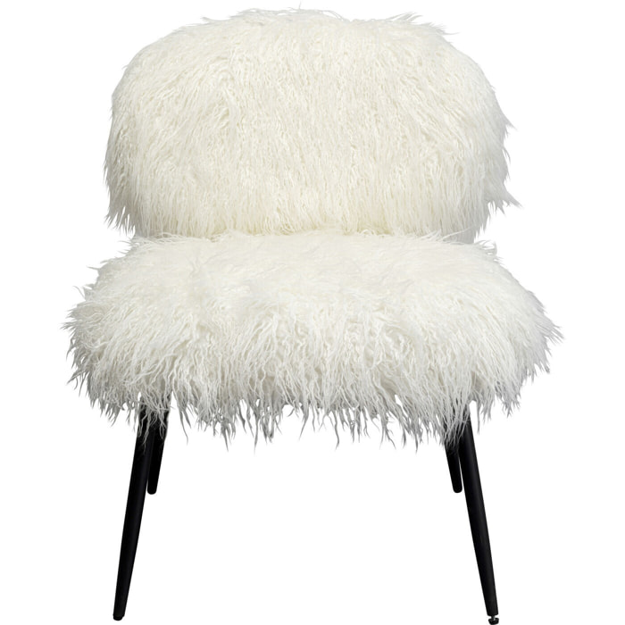 Fauteuil Hairy blanc Kare Design