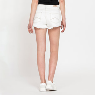 PANTALONE CORTO IN DENIM STRETCH, MODELLO 757. Vita regolare e gamba regolare.