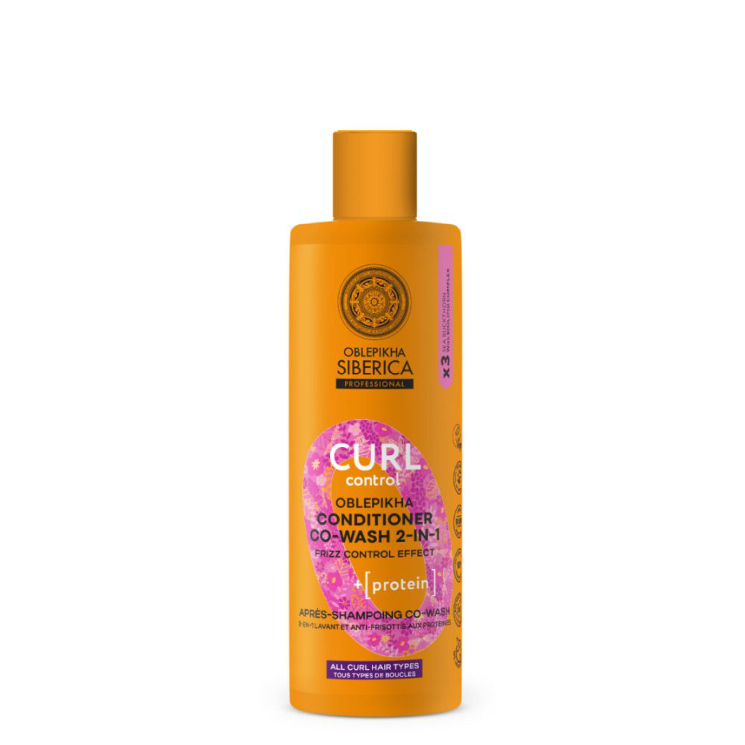 Oblepikha_O Curl - Après-Shampoing Co-Wash à l'argousier Contrôle des Boucles 400ml