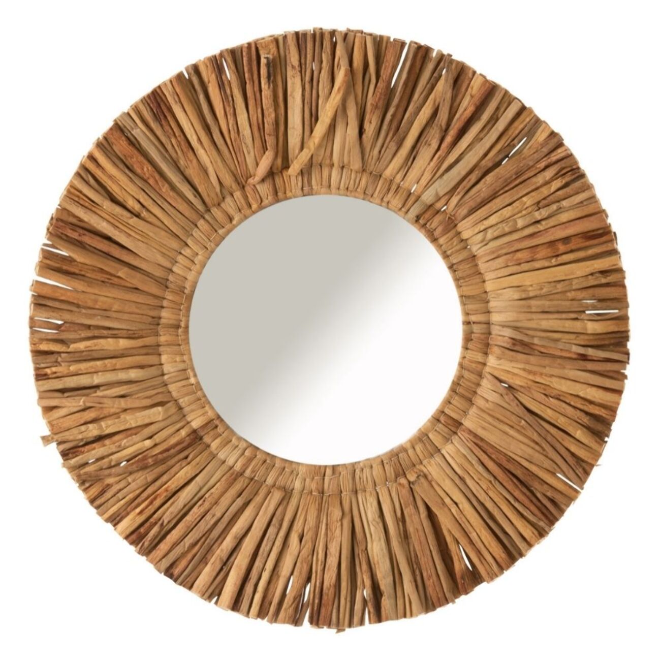 J-Line miroir Maurice Rond - jute - marron - small -  Ø 64 cm