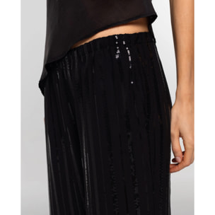 Pantalón fluido de mujer con lentejuelas