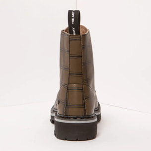 Botines 1166P FANTASY KAKI TARTAN / MARINA color Kaki tartan