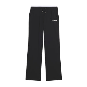 Pantaloni vita alta con fondo leggermente a zampa