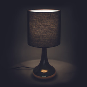 Lampe Touch Dore Noir