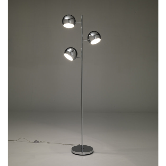 Tomasucci Lampadaire GLOBE Argent