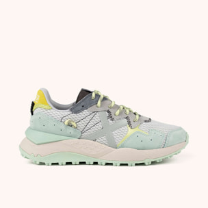 Zapatilla Urbana de Suela Chunky en Menta y Gris MUNICH SHIBUYA WMN 39