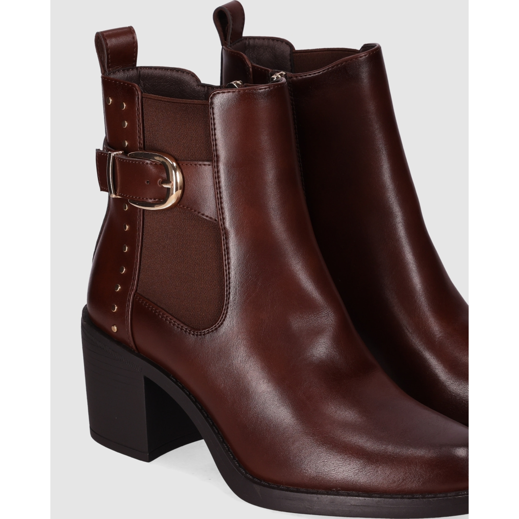 Botines - Marron - Tacón: 5 cm