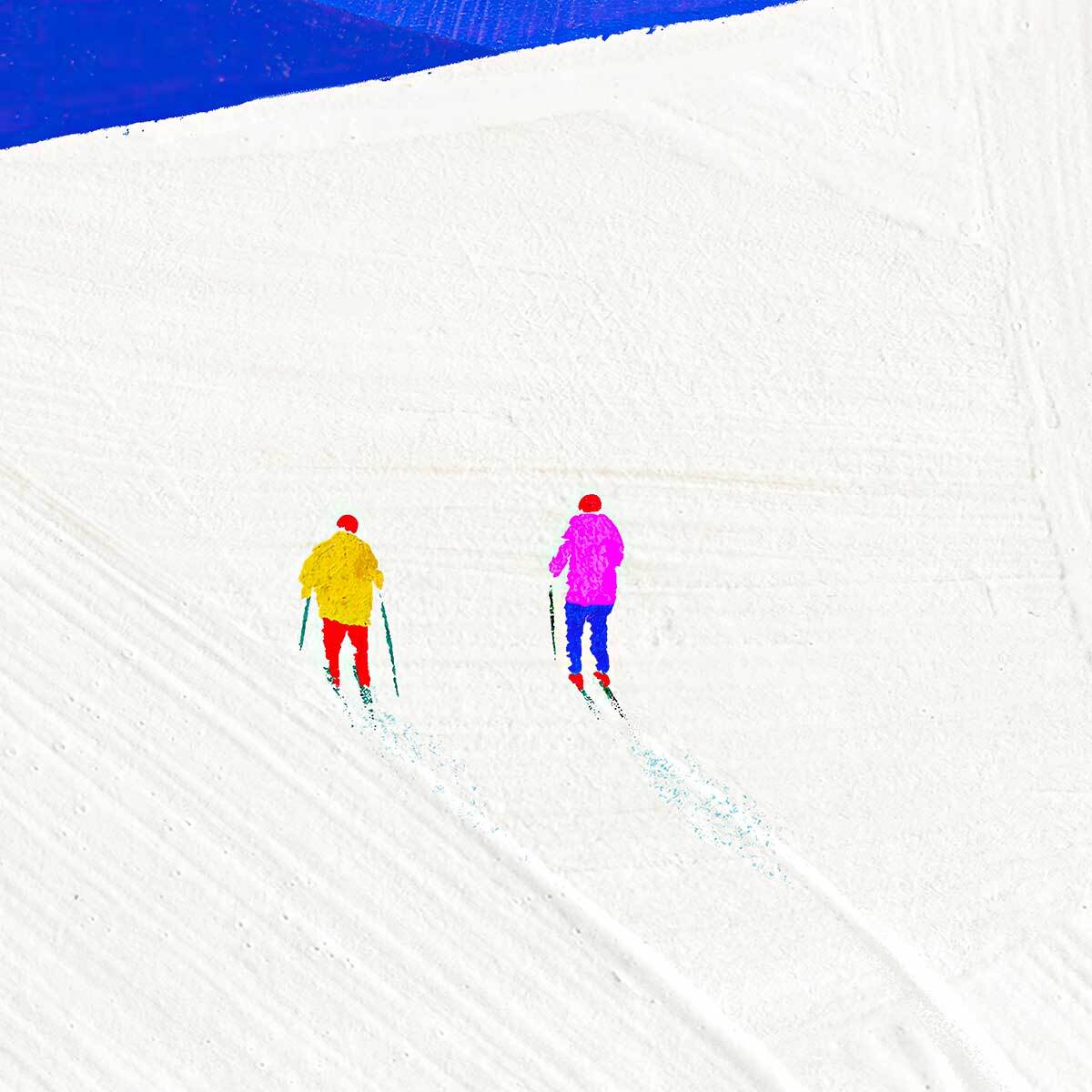 Papier peint panoramique scène sportive Intissé