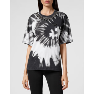 PHILIPP PLEIN T-Shirt Round Neck TIE DYE