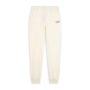 Pantaloni Regular Fit in French Terry con Polsini in Costina