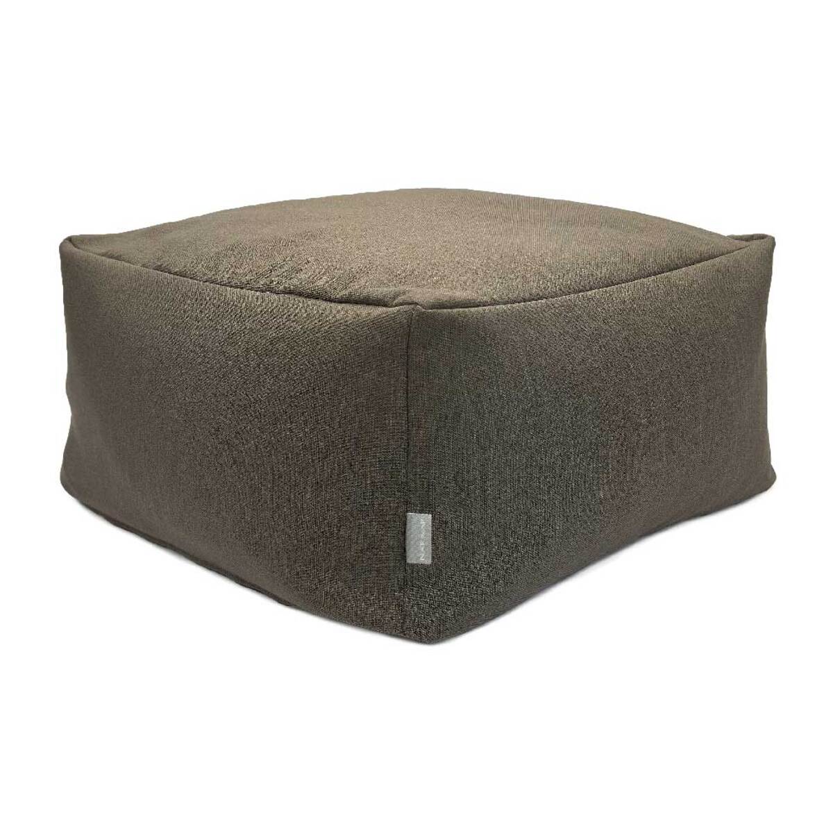 Puff desenfundable MINK marrón 50x50x25 cm. Disponible en varios colores