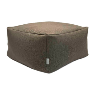 Puff desenfundable MINK marrón 50x50x25 cm. Disponible en varios colores