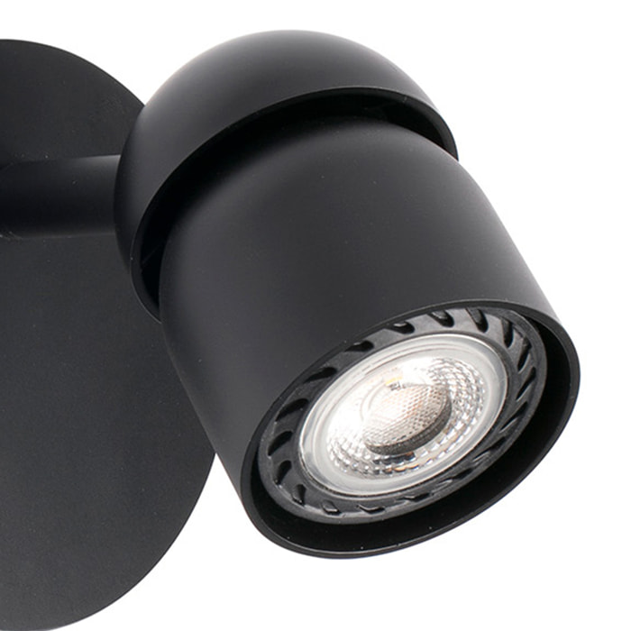 COCO Lampe applique noir 1L