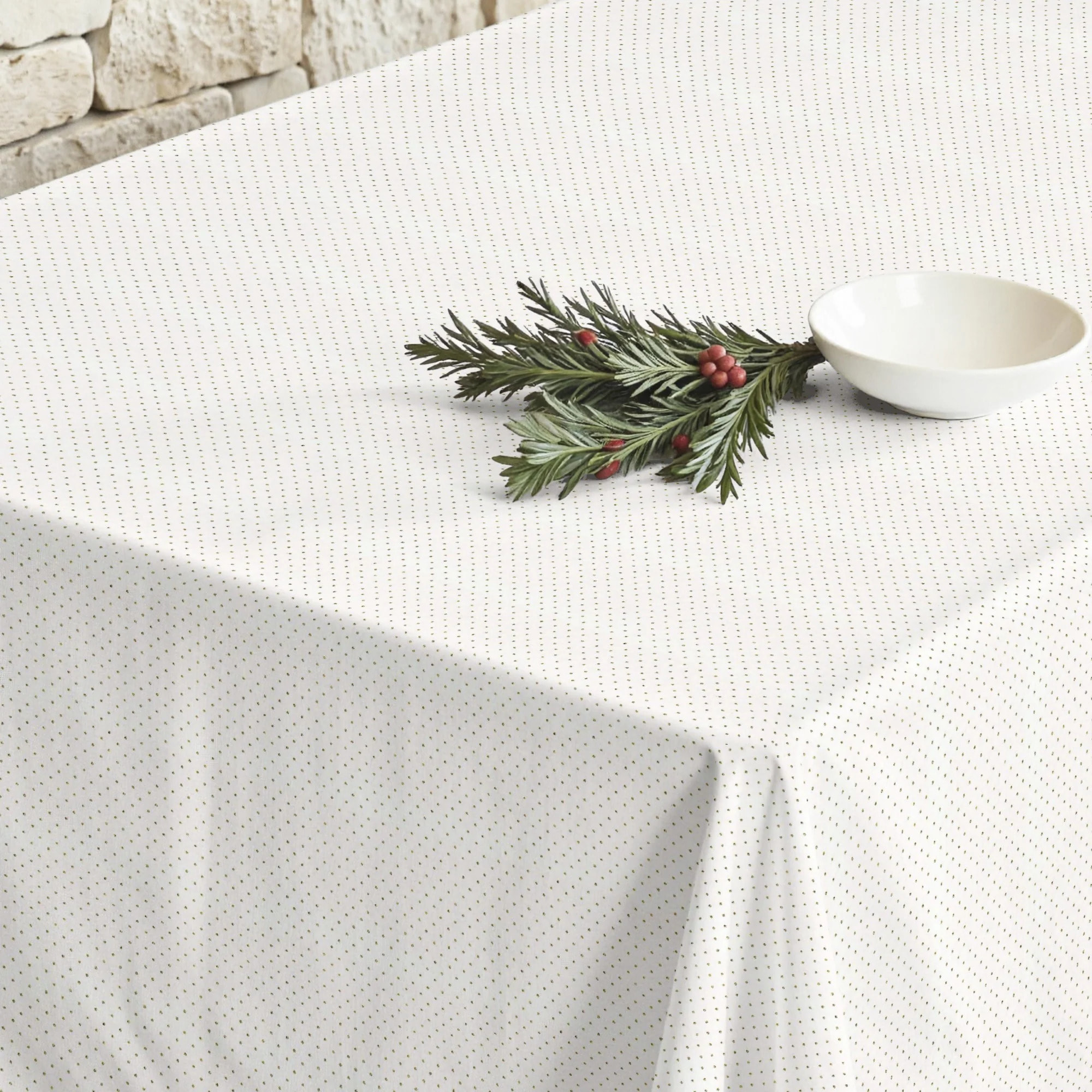 Nappe en résine Anti-tâches Dots Gold