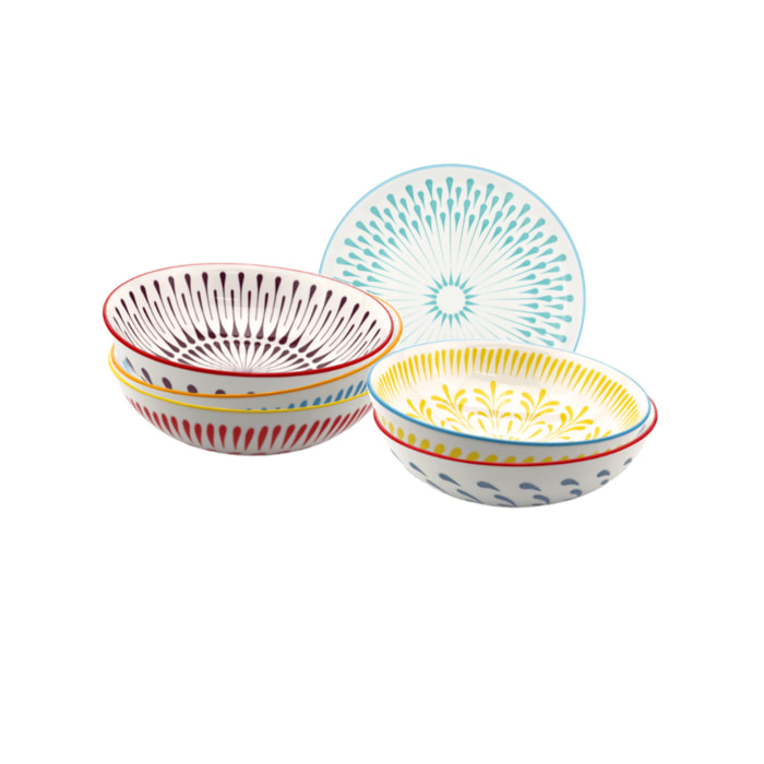 Lot de 6 assiettes creuses, KYOTO