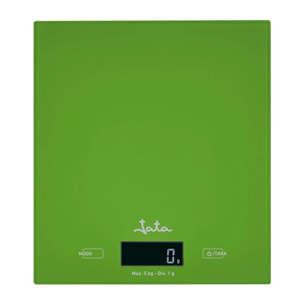 Báscula de cocina JATA 729V hasta 5 kg. Alta precisión. Función de tara. Visor LCD