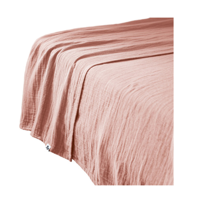Drap plat en gaze de coton 240 x 300 cm - GAIA