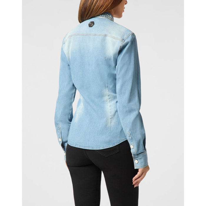 PHILIPP PLEIN Denim Shirt