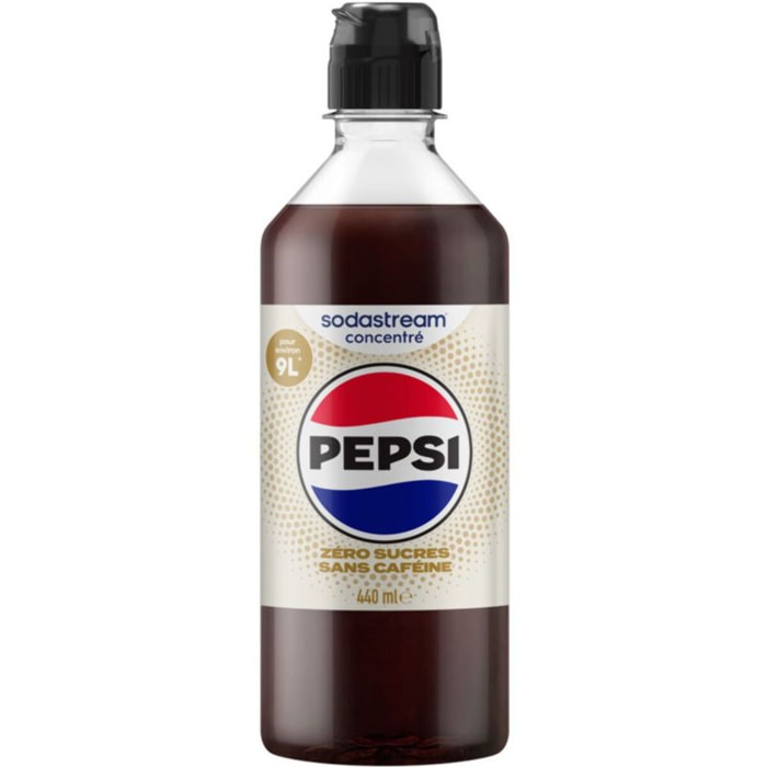 Concentré SODASTREAM Pepsi zéro caféine zéro sucres 440mL