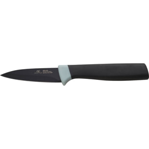 Juego de cuchillos santoku 17,5cm + fileteador 20cm + pelador 8,5cm + chuletero 11,25cm en acero inoxidable 'essence'