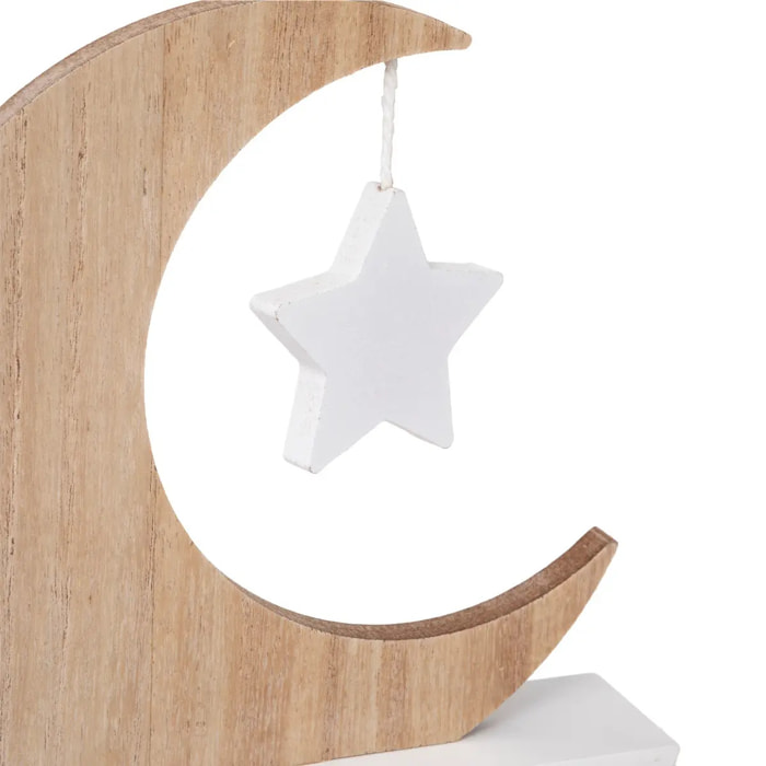 Cadre photo enfant "Lune" blanc 10x15cm