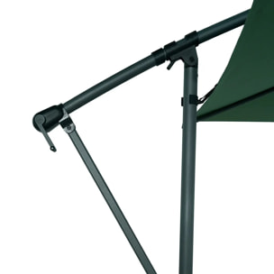 Parasol déporté rond Manoa 3m vert olive