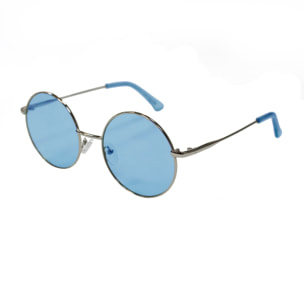 Gafas de sol OCEAN CIRCLE - Plateado brillante / Azul transparente