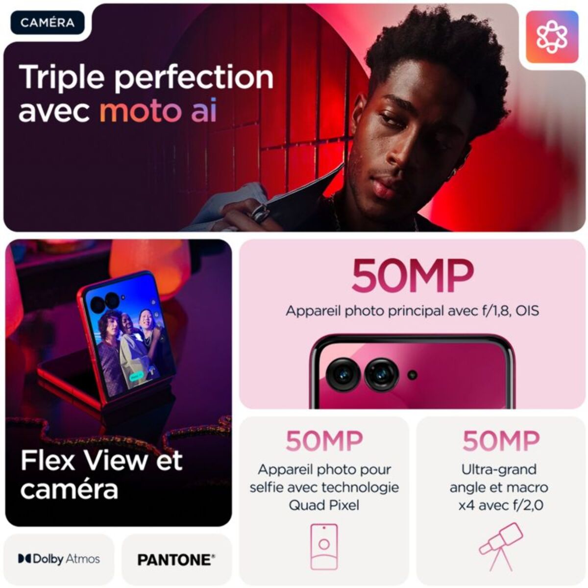 Smartphone MOTOROLA Razr 60 Ultra 512Go Rose