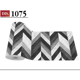 CASSESE HOME Passatoia/Tappeto Bordato in Poliestere con Retro Antiscivolo in PVC Made in Italy_Dec.1075