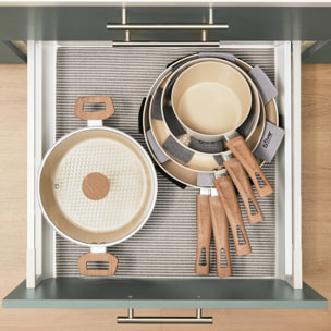 Poêle "Harmony" D24cm en aluminium forgé beige