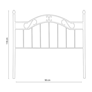 Cabecero Deirdre Negro