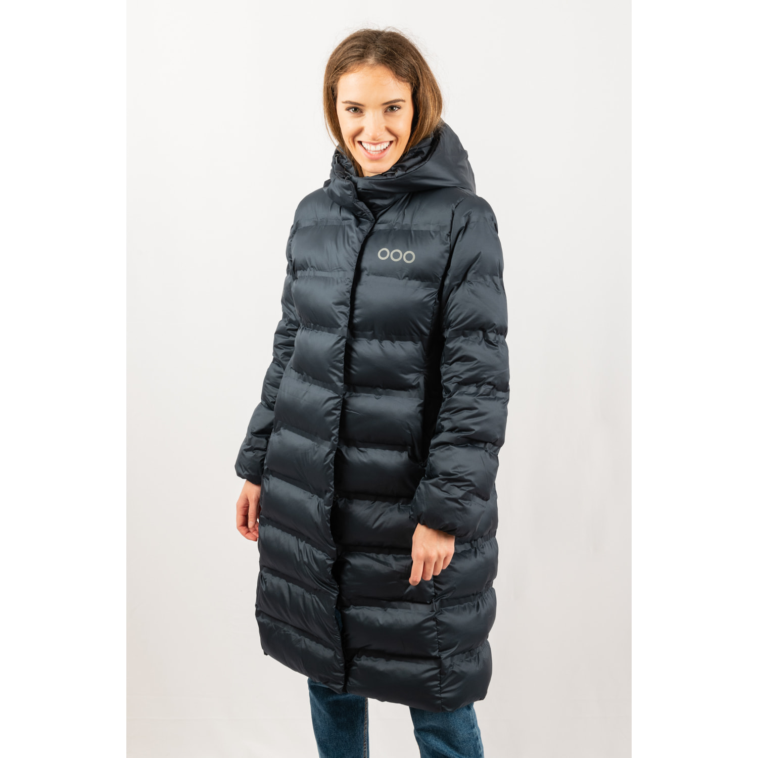 Chaqueta Berlin Long jacket marca ECOON - Azul