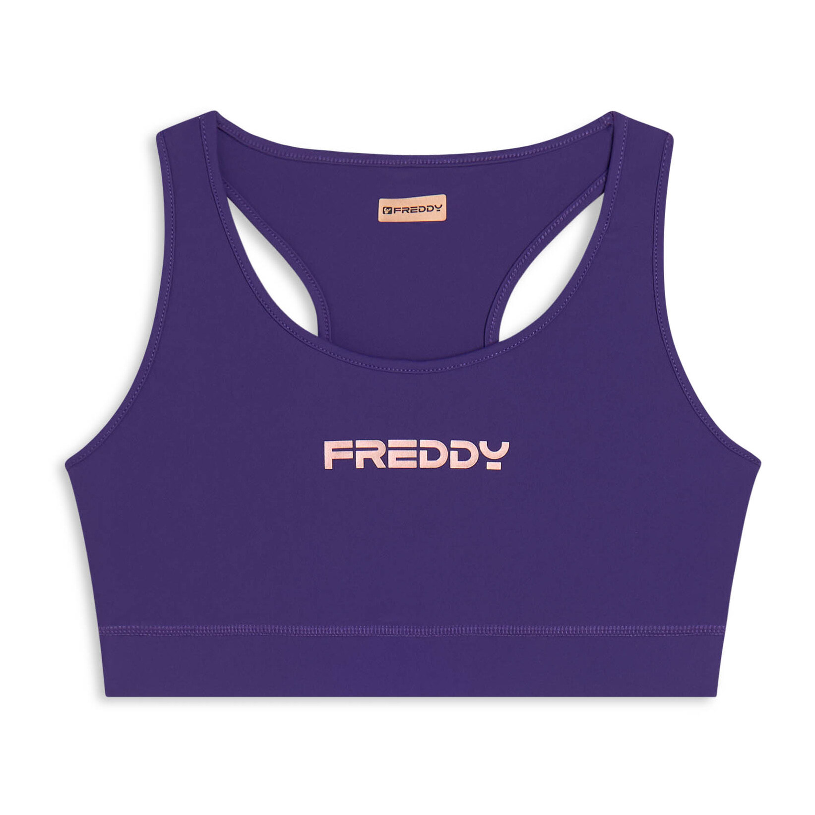 Top sportivo con retro vogatore elasticizzato