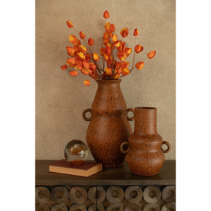 J-Line vase - céramique - cognac - large