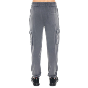 Pantalone cargo da uomo in felpa con elastico al fondo, Leone 1947 Vintage Dept.