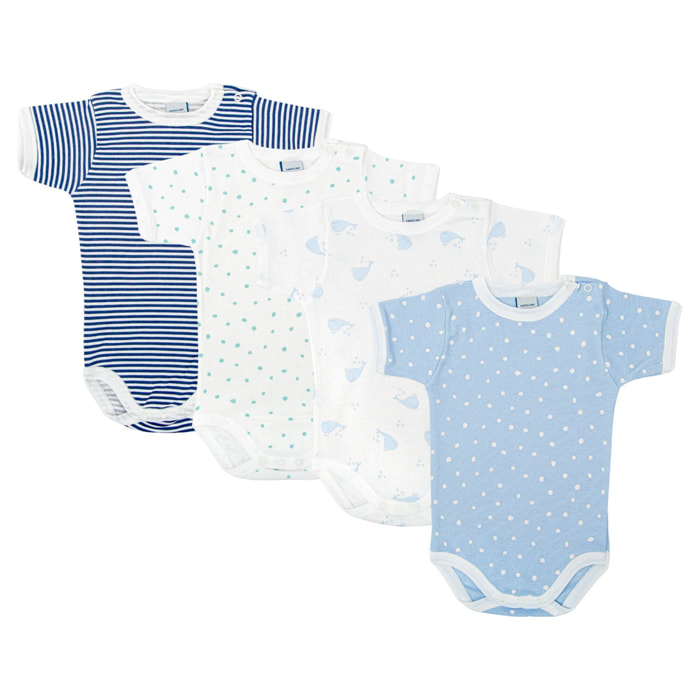 Pack 4 Body Ab. Hombro Manga Corta